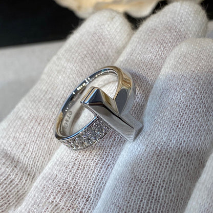 [Aura Jewelry]T WIRE MEDIUM DIAMOND RING
