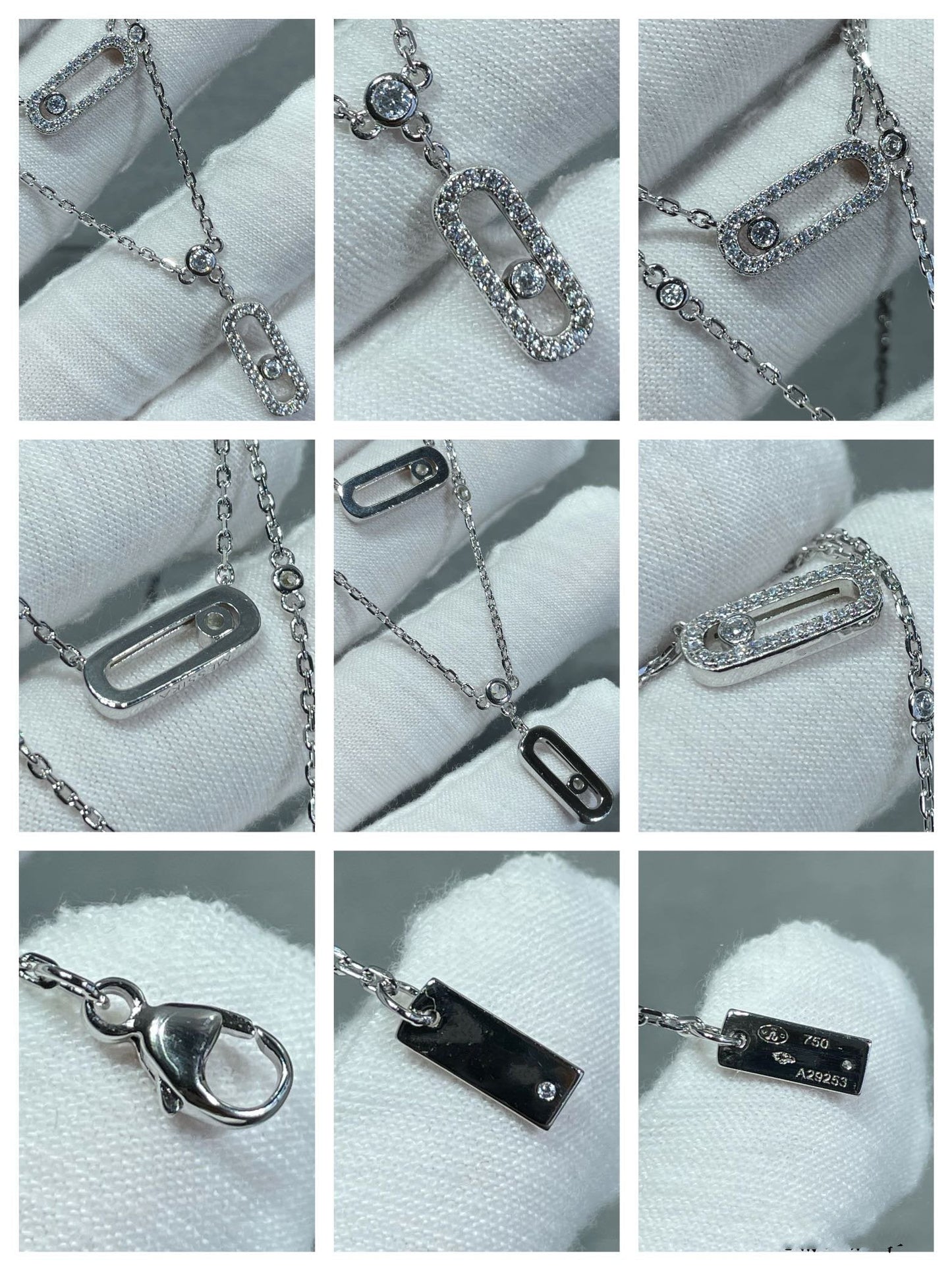 [Regal Jewels]MOVE 2 ROW DIAMOND NECKLACE