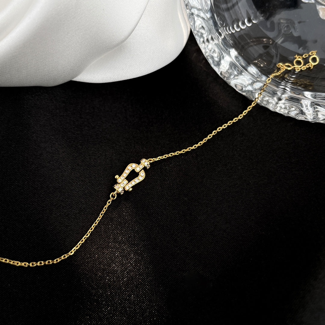 [Regal Jewels]FORCE 10 FULL DIAMOND BUCKLE CHAIN LINK MINI MODEL