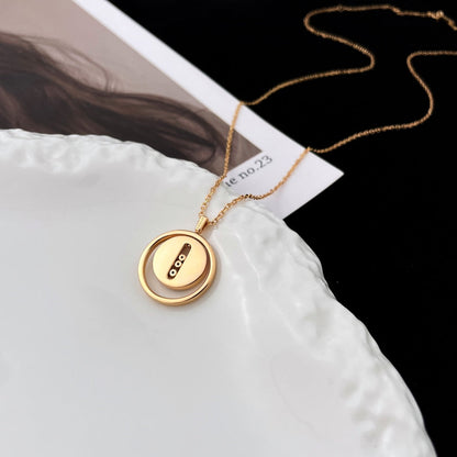 [Regal Jewels]LUCKY MOVE MOP PINK GOLD NECKLACE