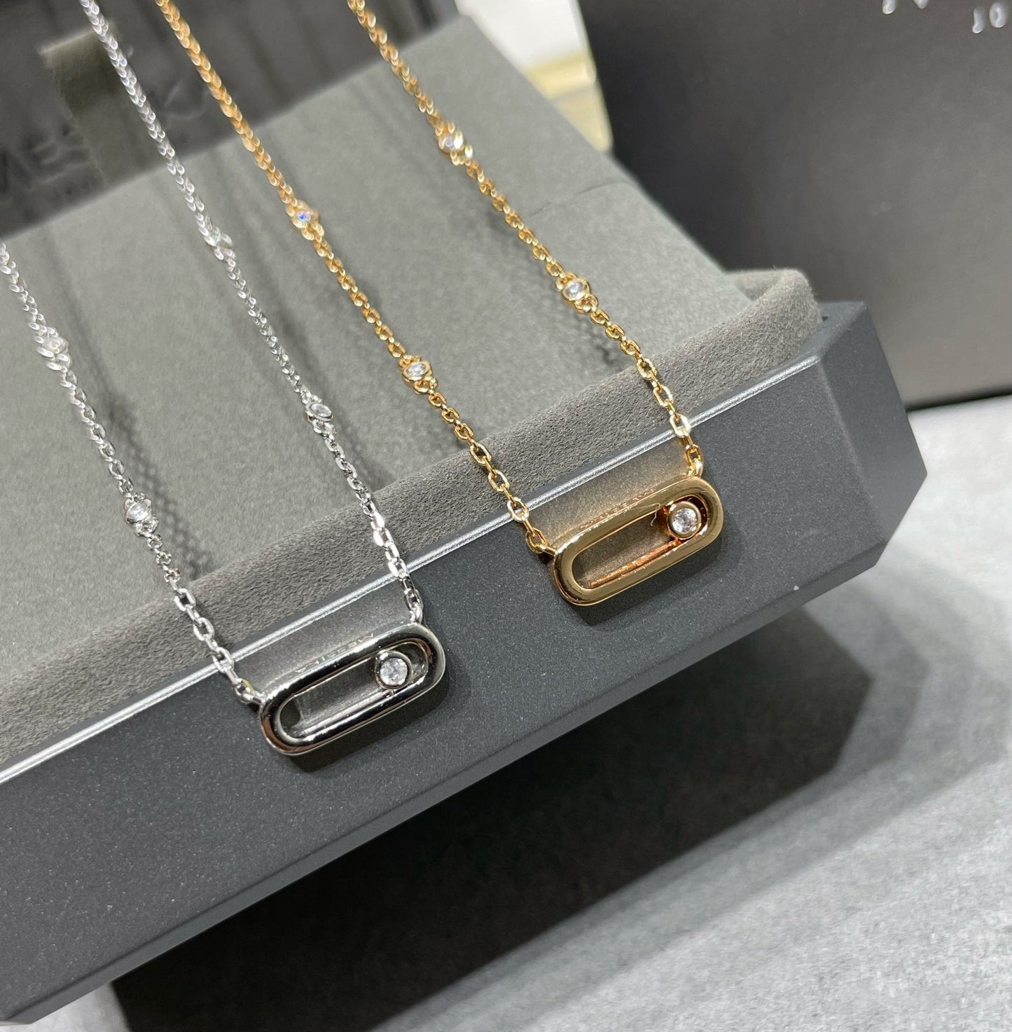 [Regal Jewels]MOVE UNO DIAMOND NECKLACE