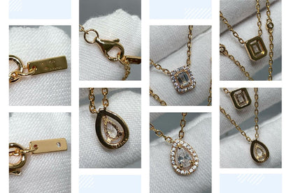 [Regal Jewels]MY TWIN 2 ROW DIAMOND NECKLACE