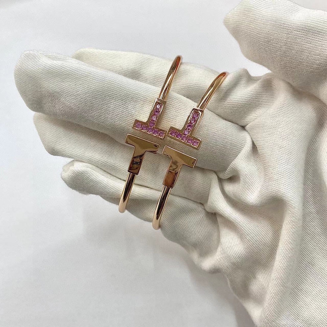 [Aura Jewelry]T PINK GOLD PINK DIAMOND BRACELET