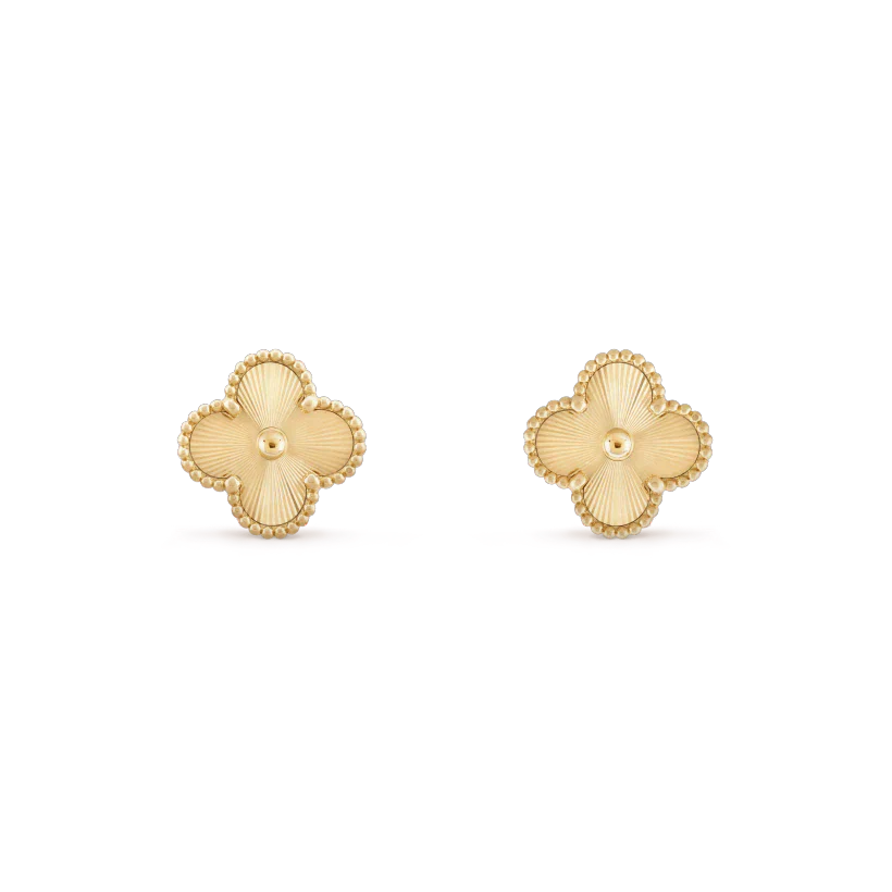 [Regal Jewels]CLOVER MINI 9.5MM LASER EARRINGS