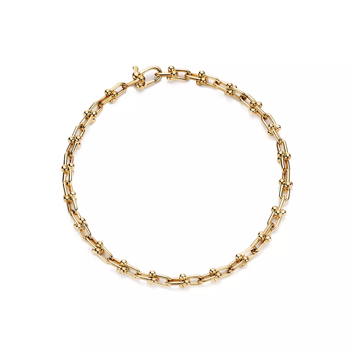 [Aura Jewelry]HARDWEAR MICRO LINK 44 MOTIF GOLD BRACELET