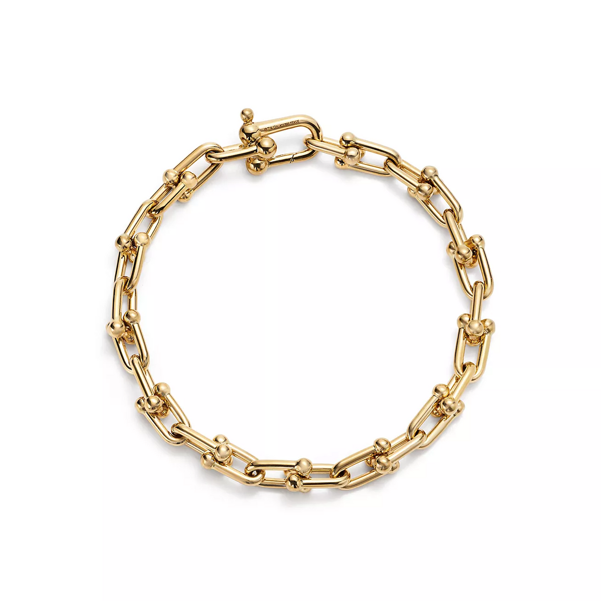 [Aura Jewelry]HARDWEAR SMALL LINK 26 MOTIF GOLD BRACELET