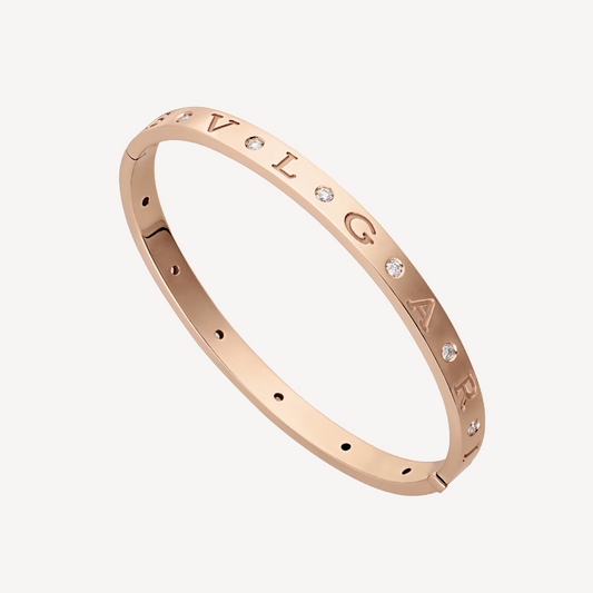 [Aura Jewels]ZERO 1 PINK GOLD 12 DIAMONDS BRACELET