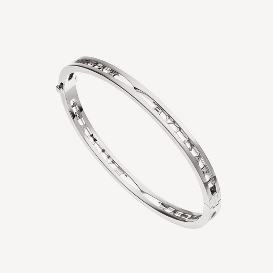 [Aura Jewels]ZERO 1 SPIRAL LOGO SILVER BRACELET