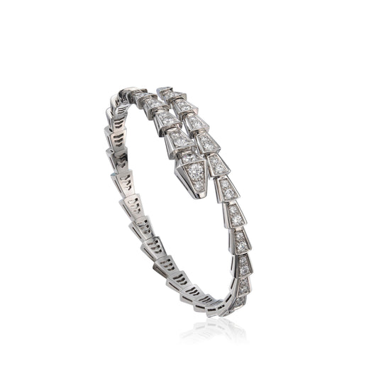 [Aura Jewels]SERPENTI BRACELET 6MM SILVER DIAMOND