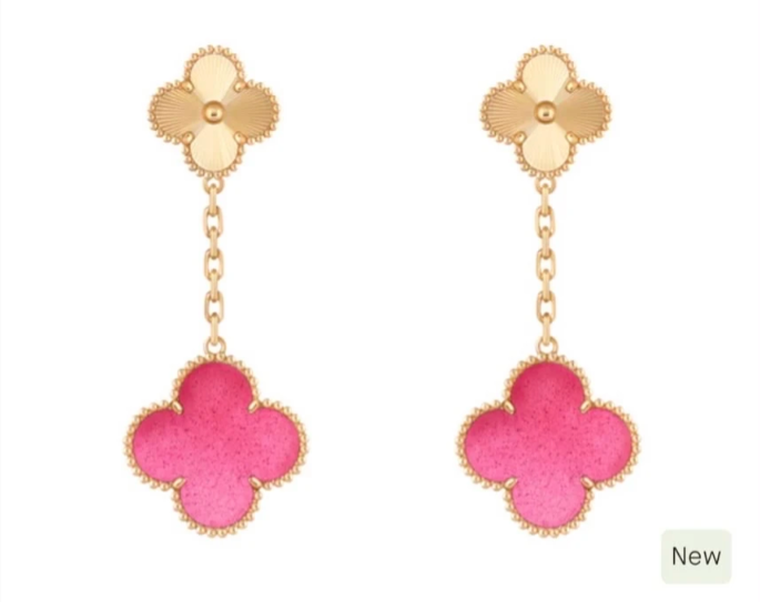 [RegalJewelry ] 26 NEW PINK BUBBLE ENAMEL SET