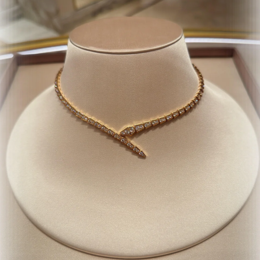 [Aura Jewels]NEW！SERPENT DIAMOND NECKLACE