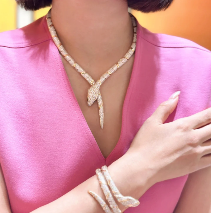 [Aura Jewels]HAUTE COUTURE GOLD SERPENTI NECKLACE