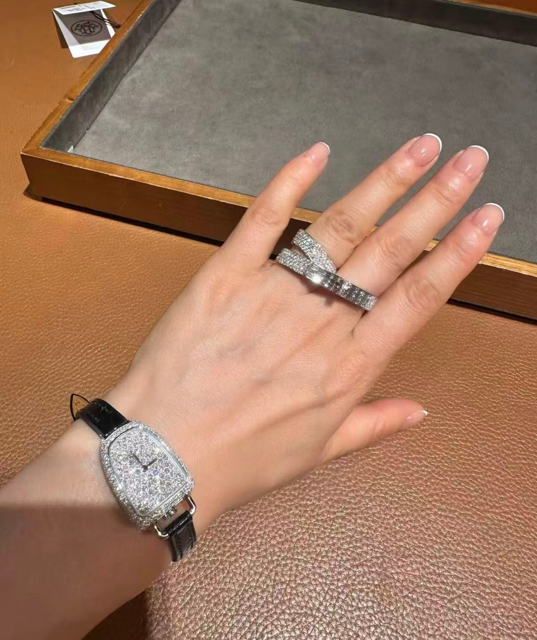 ¡®Regal Jewelry¡¯NEW STYLE FULL CIRCLE DOUBLE DIAMOND RING