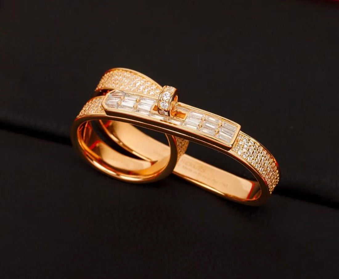 ¡®Regal Jewelry¡¯NEW STYLE FULL CIRCLE DOUBLE DIAMOND RING
