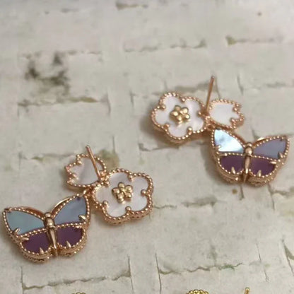 [Regal Jewels]26 NEW CLOVER LUCKY LIGHT PURPLE SET