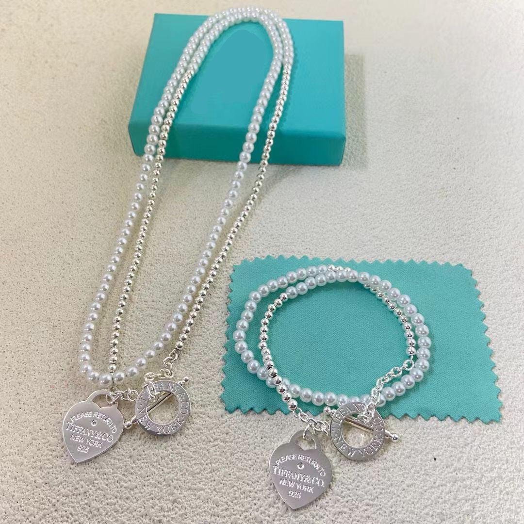 [Regal Jewels] Double-clasp Pearl Necklace、Bracelet