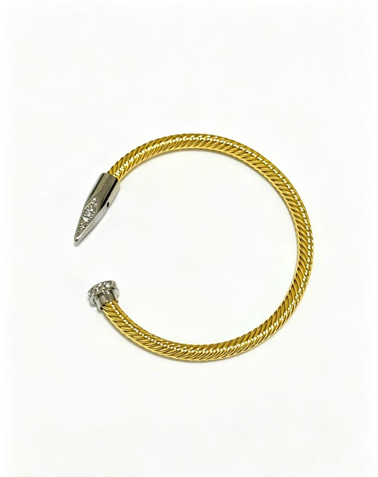 [Regal Jewels]Open threaded nail bracelet