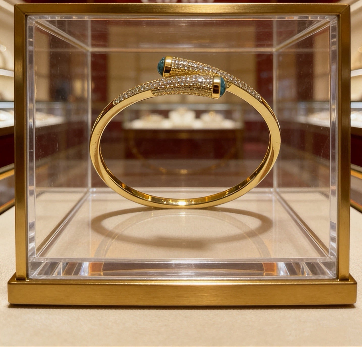 [Regal Jewels] Partially Set Diamond Bangle