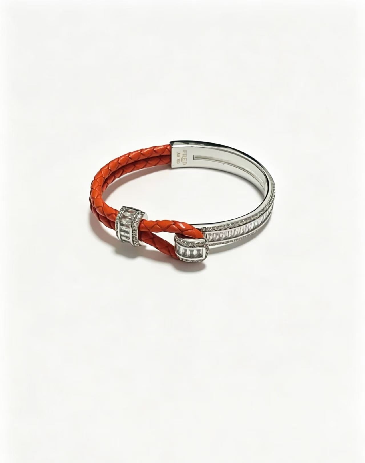 ¡®Regal Jewels2026 New Half-Diamond Horseshoe Buckle Bangle