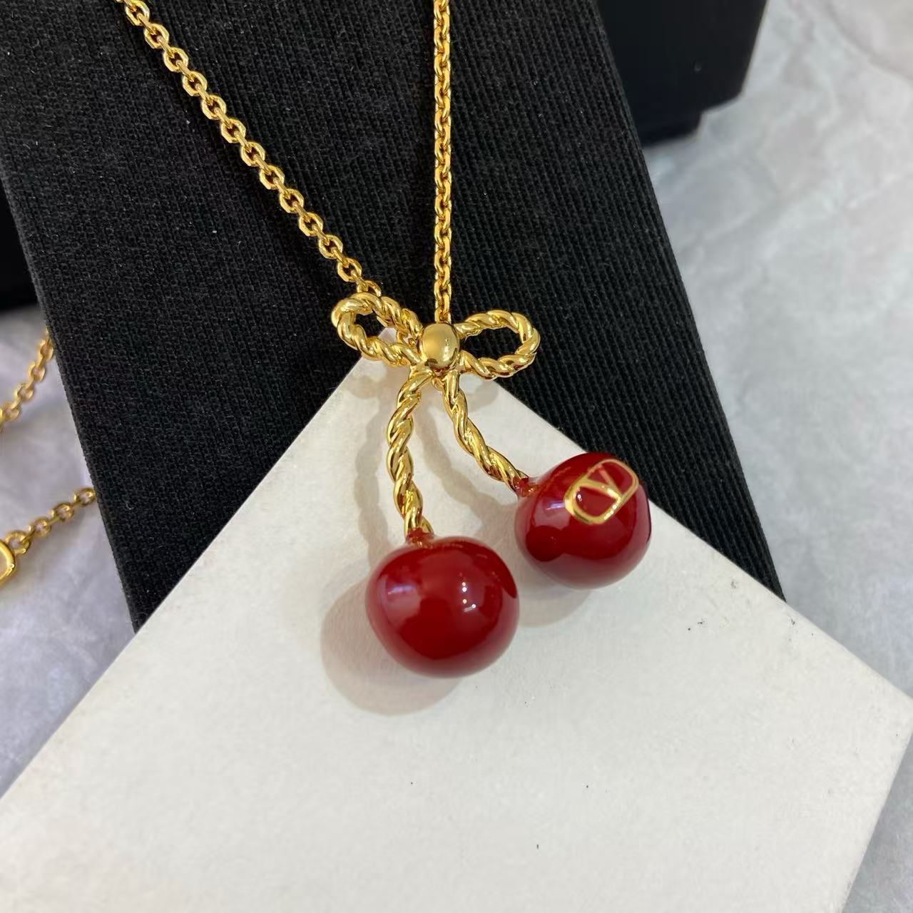 [Regal Jewels]Red Cherry Necklace