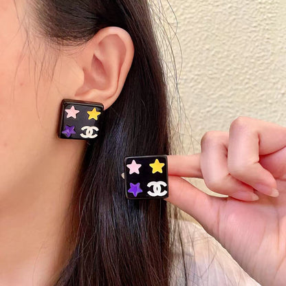 [Regal Jewels]Square Stud Earrings