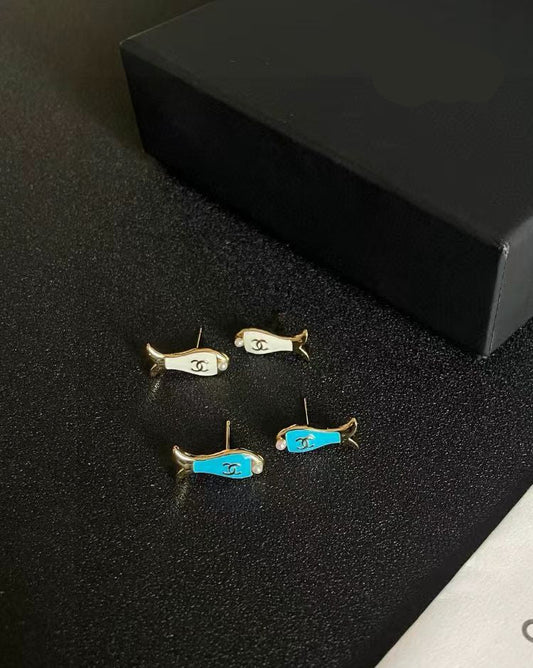[Regal Jewels]Fish Stud Earrings