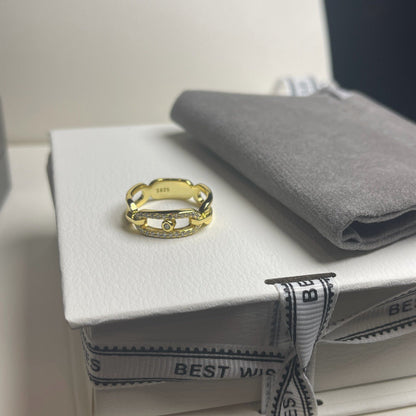 [Regal Jewels]Sliding Single Diamond Ring