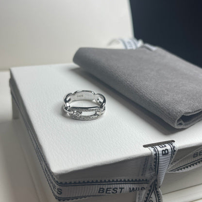 [Regal Jewels]Sliding Single Diamond Ring