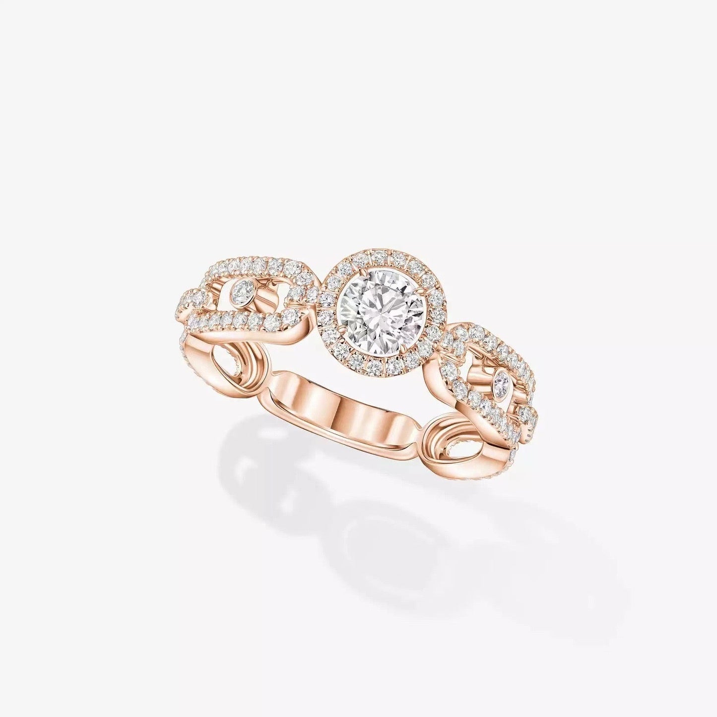 [Regal Jewels]Move Link Solitaire Ring