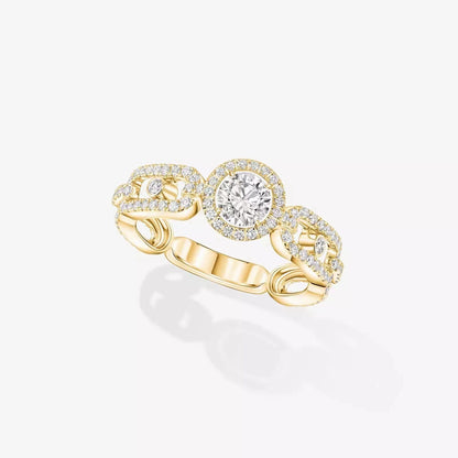 [Regal Jewels]Move Link Solitaire Ring