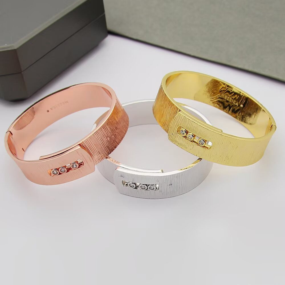 [Regal Jewels]Polished Brushed Bangle, Large Engraved Sliding Bangle