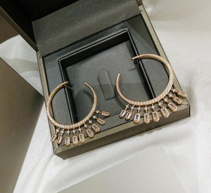 [Regal Jewelry] Kate Moss Tassel Hoop Earrings