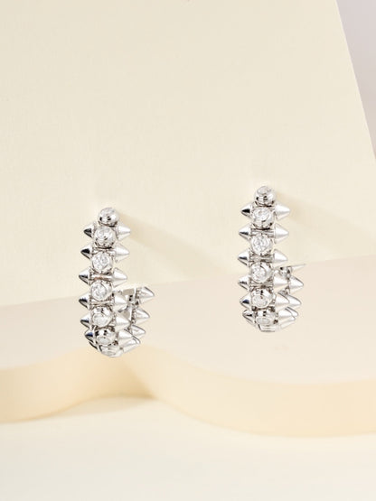¡®RegalJewelry¡¯Clash‑de  Spiked Diamond Earrings