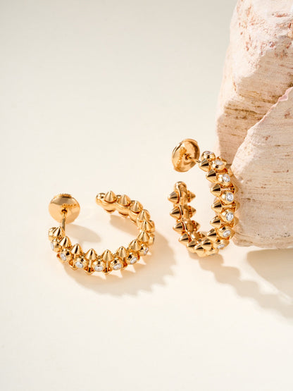 ¡®RegalJewelry¡¯Clash‑de  Spiked Diamond Earrings
