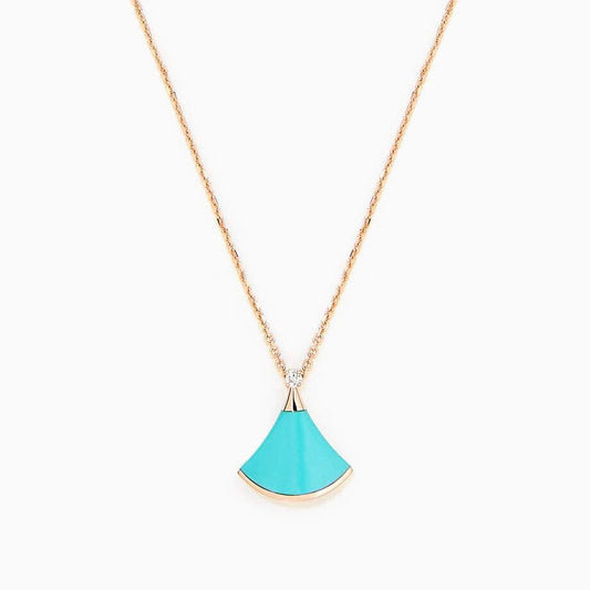 [Aura Jewels]DREAM NECKLACE TURQUOISE PINK GOLD