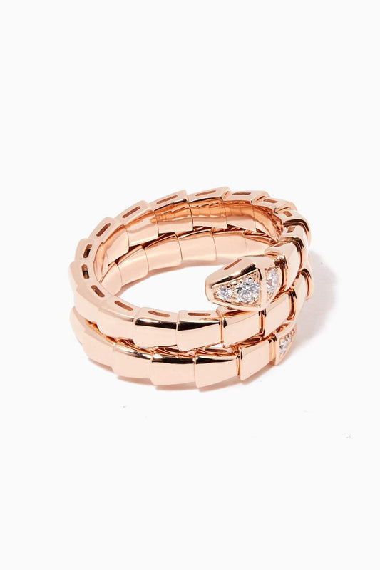 [Aura Jewels]SERPENTS DOUBLE ROW DIAMOND RING
