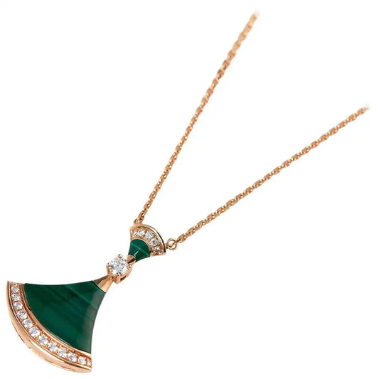 [Aura Jewels]DREAM NECKLACE MALACHITE DIAMOND