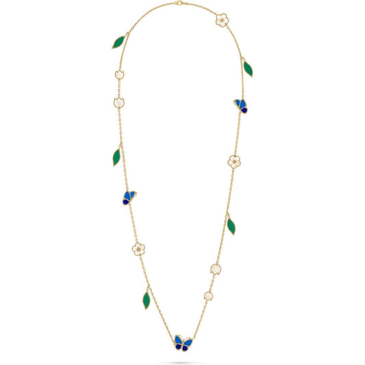 [Regal Jewels]LUCKY SPRING BUTTERFLY 15 FLOWER NECKLACE