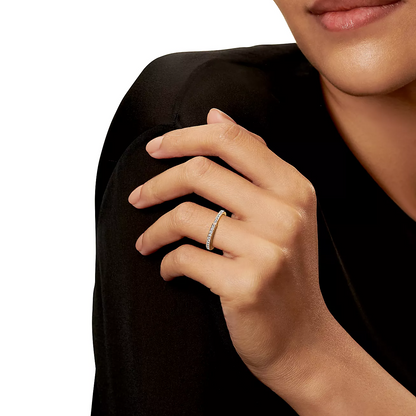 [Aura Jewelry]LOCK RING GOLD DIAMOND PAVED