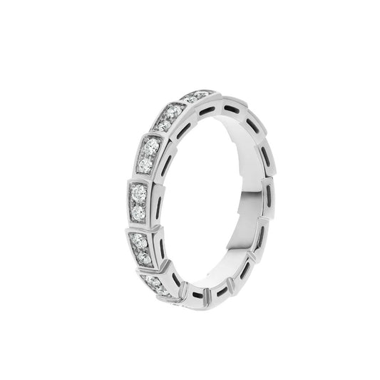 [Aura Jewels]SERPENTI RING SILVER DIAMOND PAVED 3MM