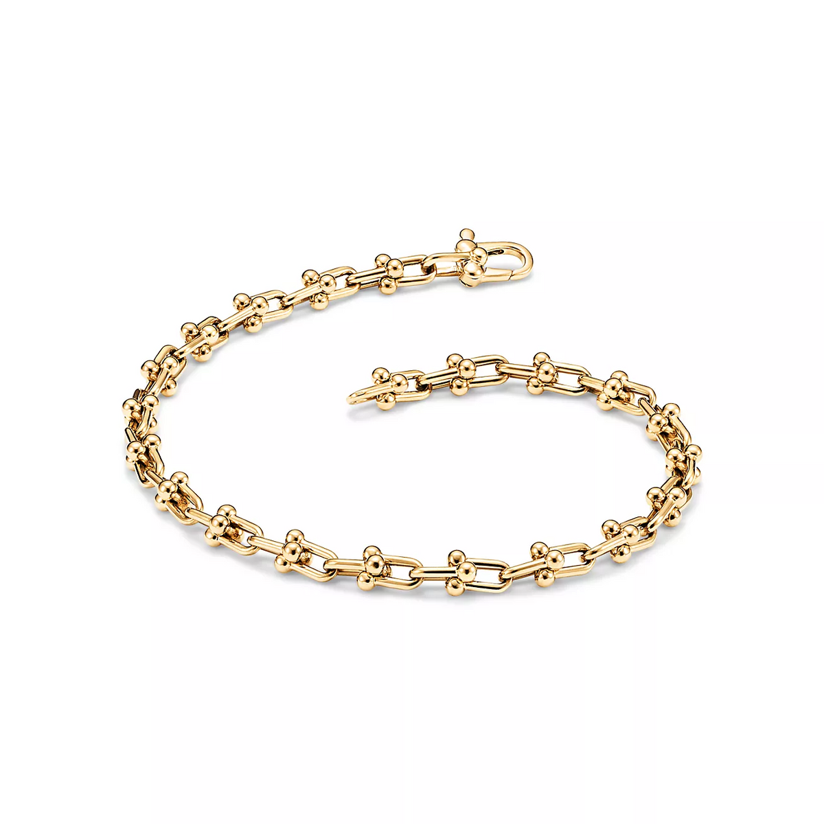[Aura Jewelry]HARDWEAR MICRO LINK 44 MOTIF GOLD BRACELET
