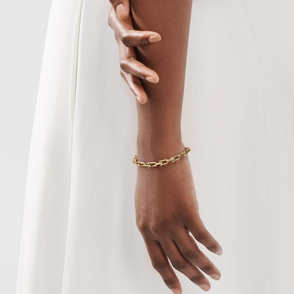 [Aura Jewelry]HARDWEAR SMALL LINK 26 MOTIF GOLD BRACELET