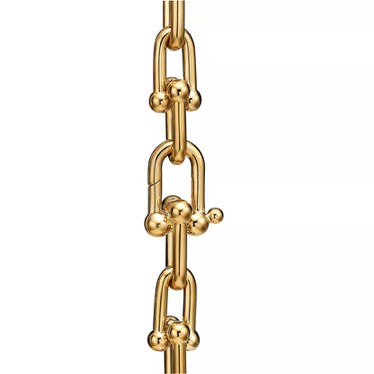 [Aura Jewelry]HARDWEAR MEDIUM LINK 20 MOTIF GOLD BRACELET