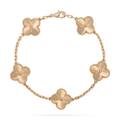 [Regal Jewels]CLOVER 5 MOTIF LASER BRACELET COLLECTION