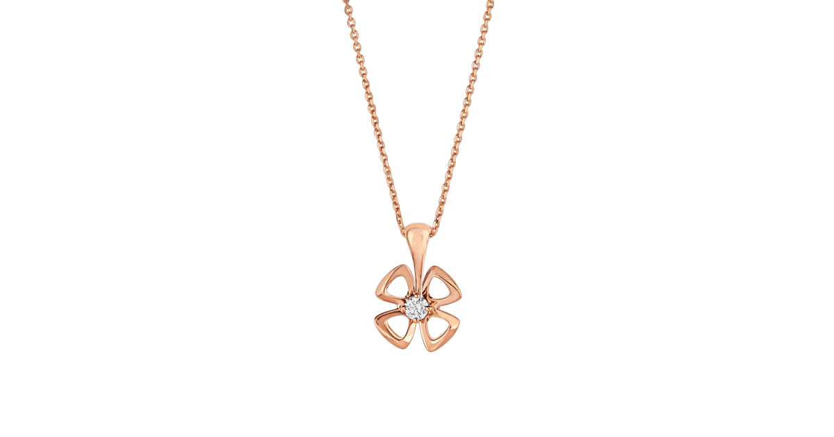 [Aura Jewels]FIOREVER NECKLACE DIAMOND CENTER
