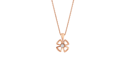 [Aura Jewels]FIOREVER NECKLACE DIAMOND CENTER