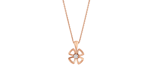 [Aura Jewels]FIOREVER NECKLACE DIAMOND CENTER