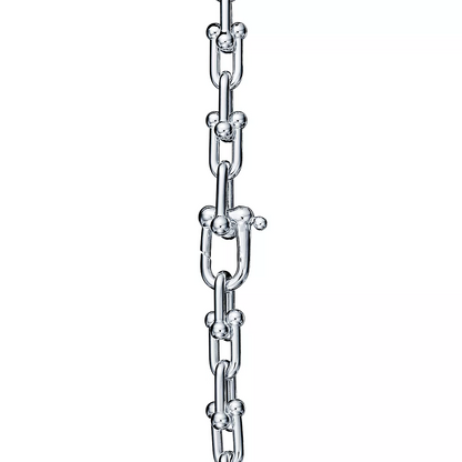 [Aura Jewelry]HARDWEAR SMALL LINK 26 MOTIF SILVER BRACELET