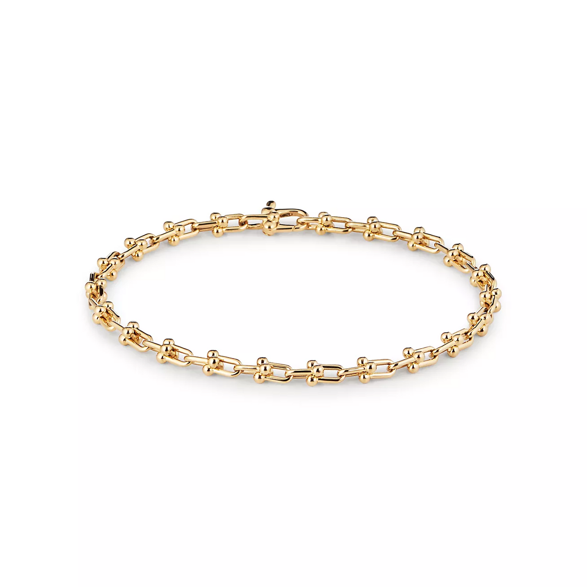 [Aura Jewelry]HARDWEAR MICRO LINK 44 MOTIF GOLD BRACELET