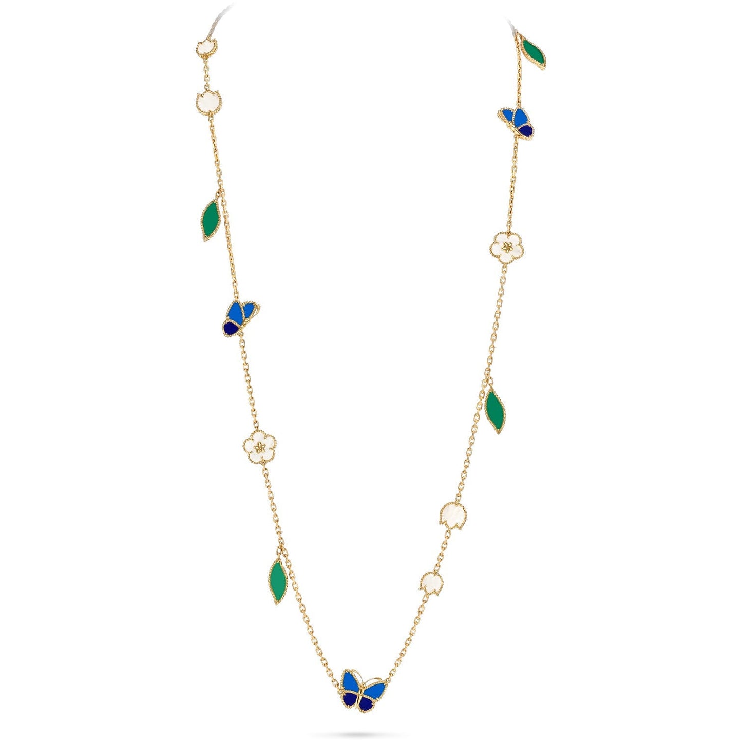 [Regal Jewels]LUCKY SPRING BUTTERFLY 15 FLOWER NECKLACE